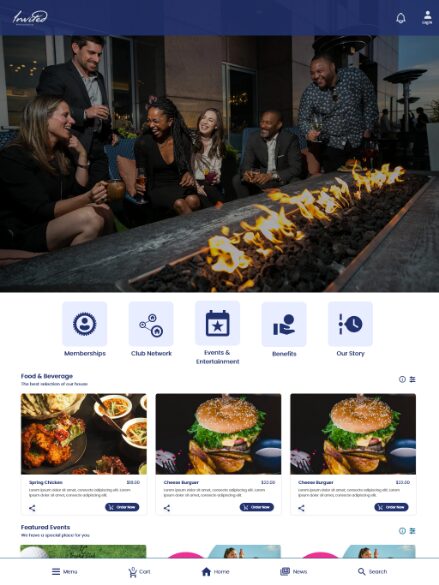 Invited iPad layout
